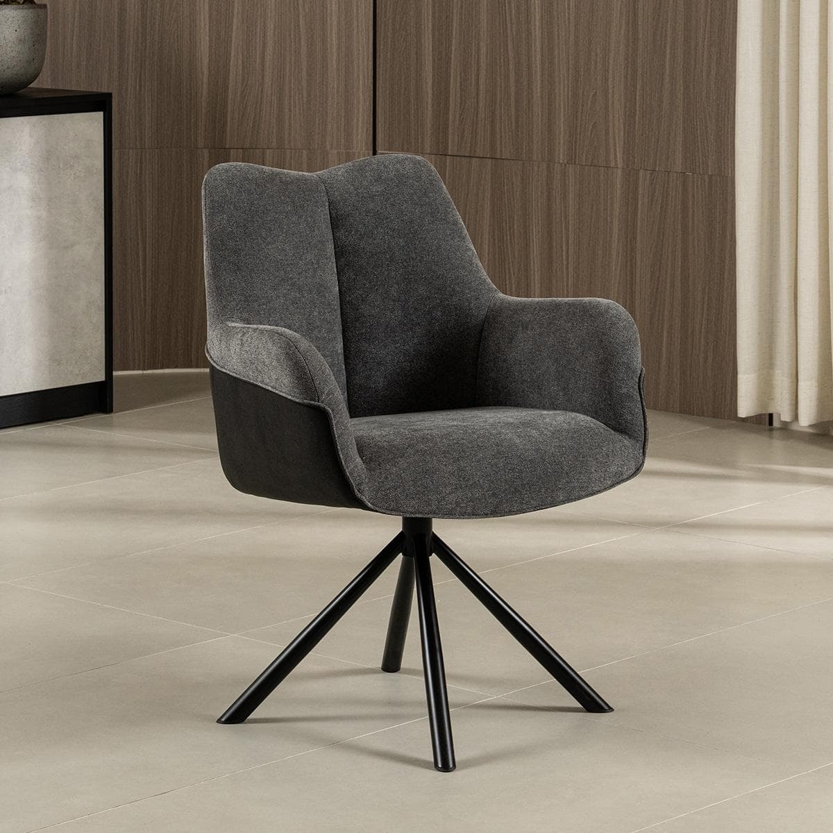 Nancy Dining Chair Dark Grey 63X52X93 cm