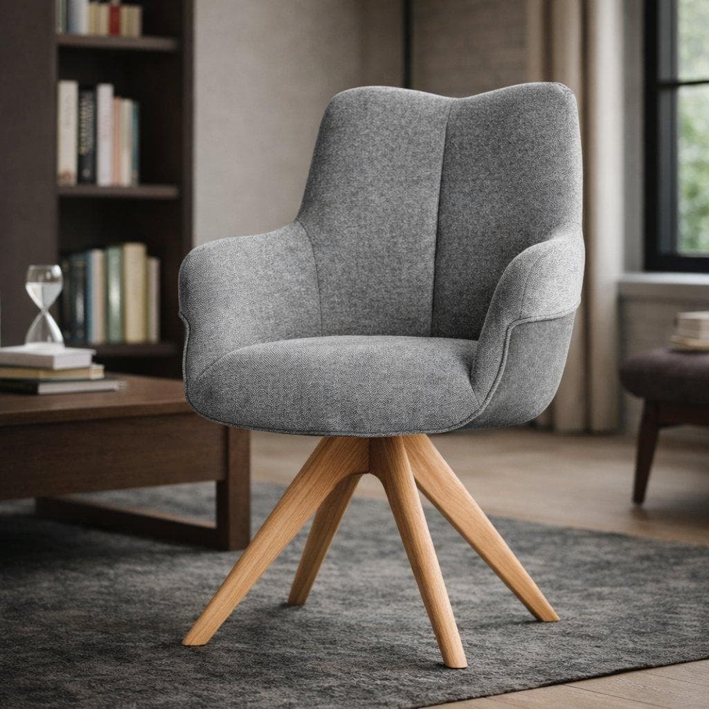 Nancy Dining Chair Dark Grey/Oak