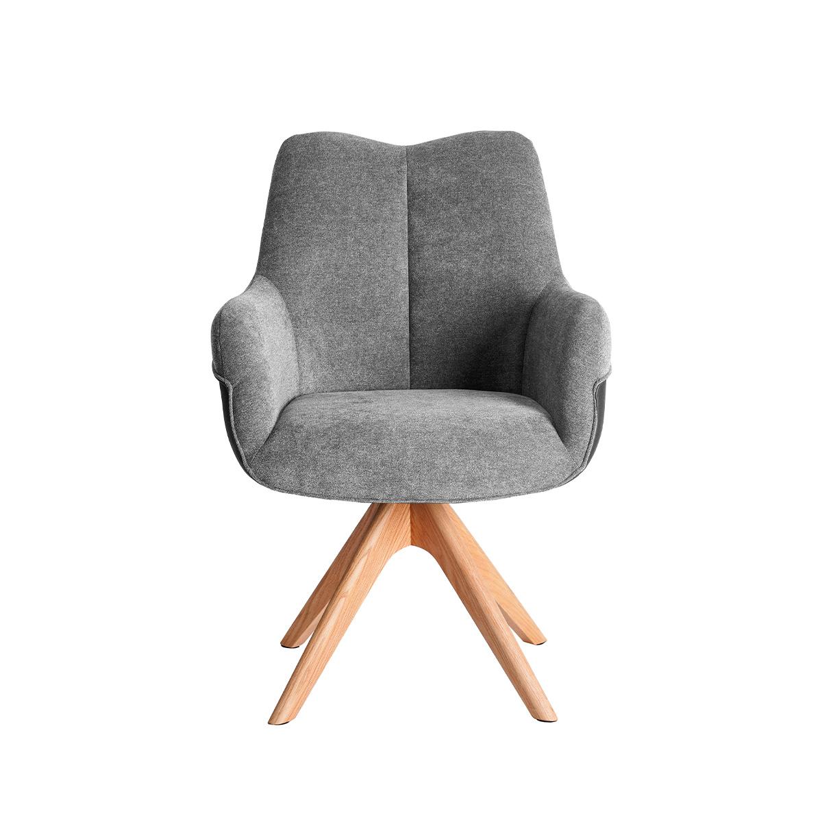 Nancy Dining Chair Dark Grey/Oak