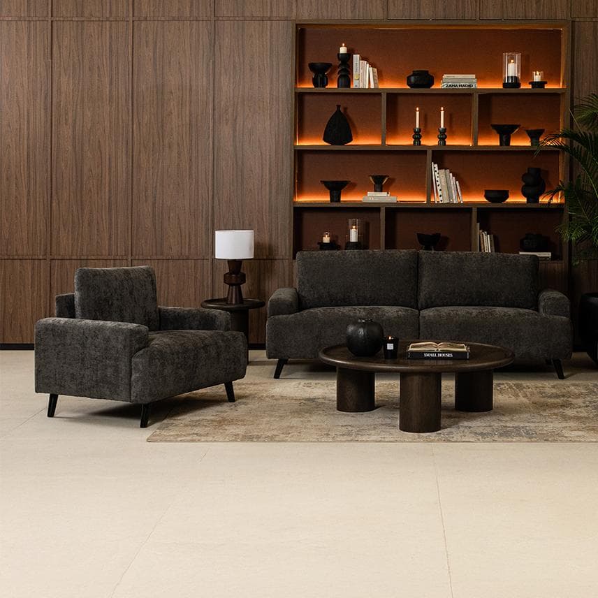 طقم صوفا تيرا 3+2+1 رمادي