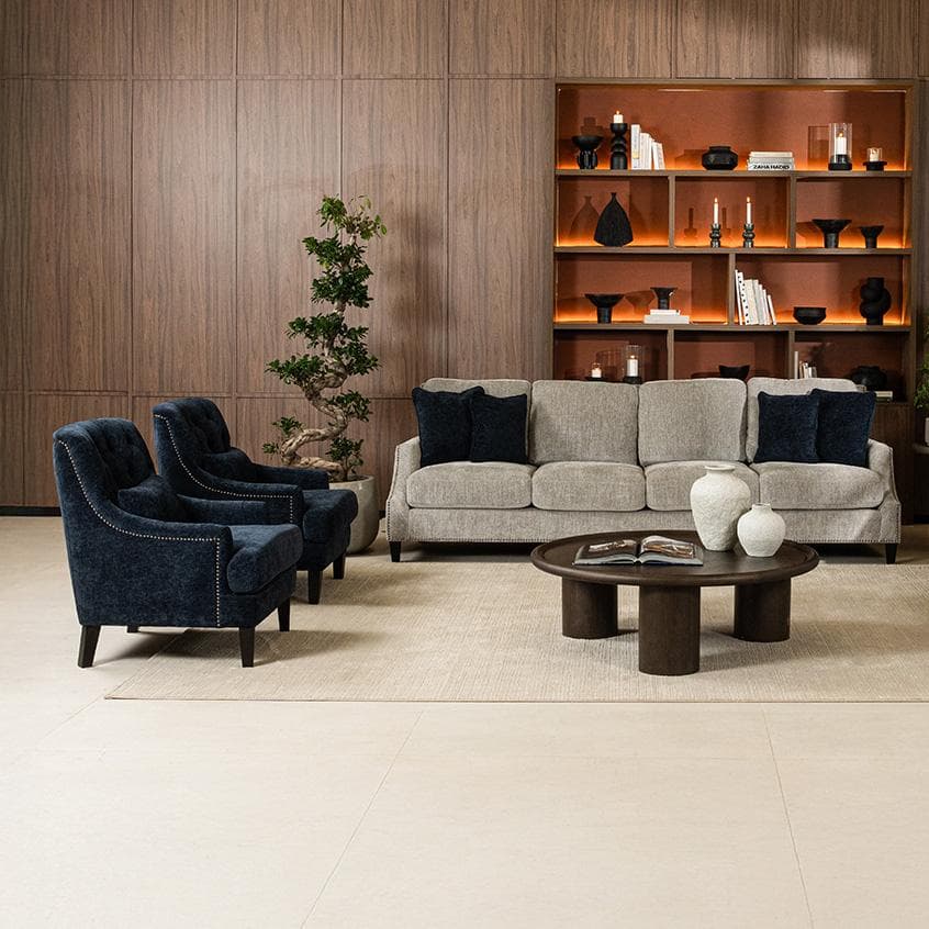 طقم صوفا جوليان 4+3+1+1 رمادي/أزرق