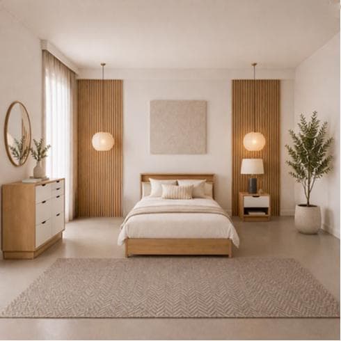 Rome 120X200 Kids Bedroom Set without Wardrobe White/Oak