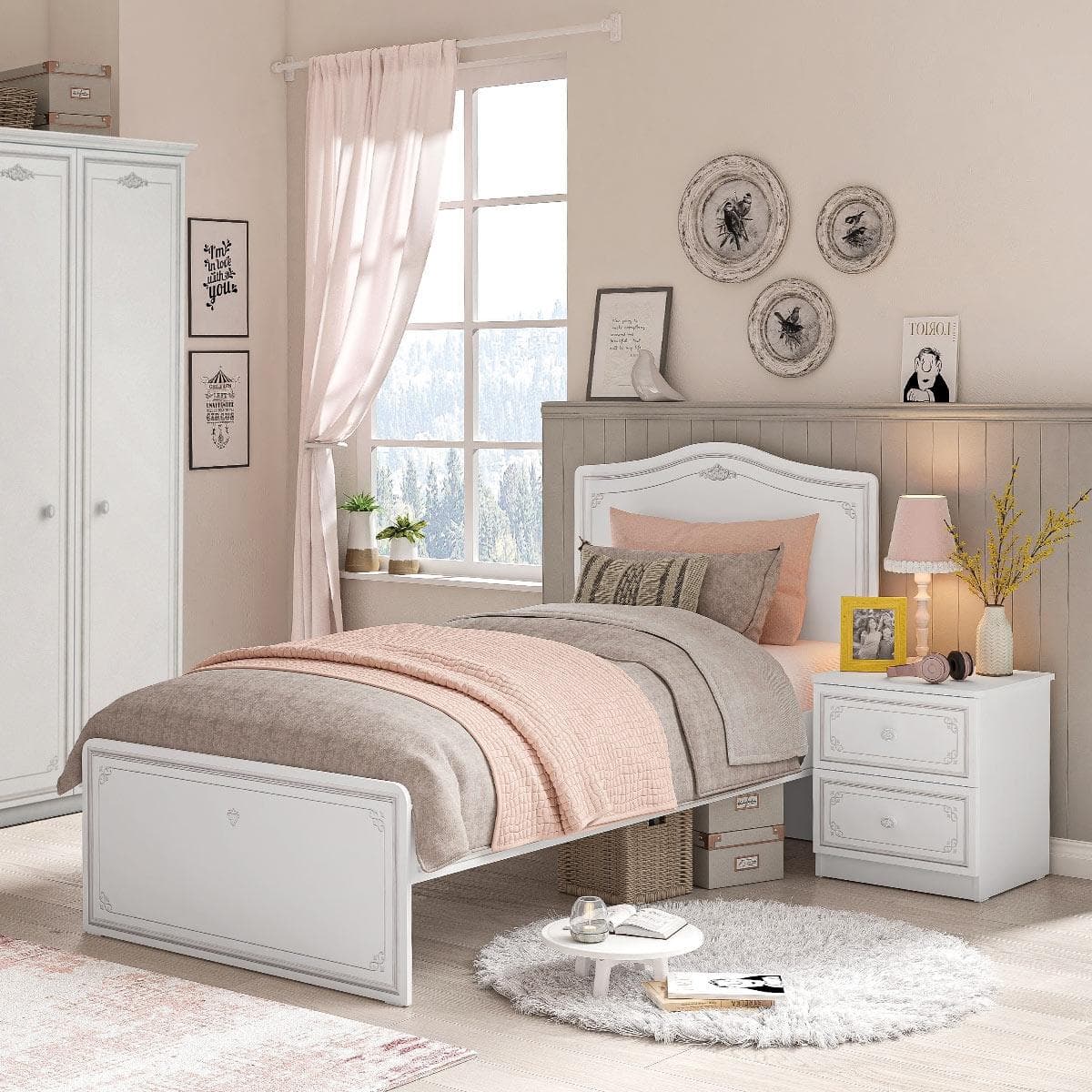 Selena Kids Bedroom Set 4Pcs