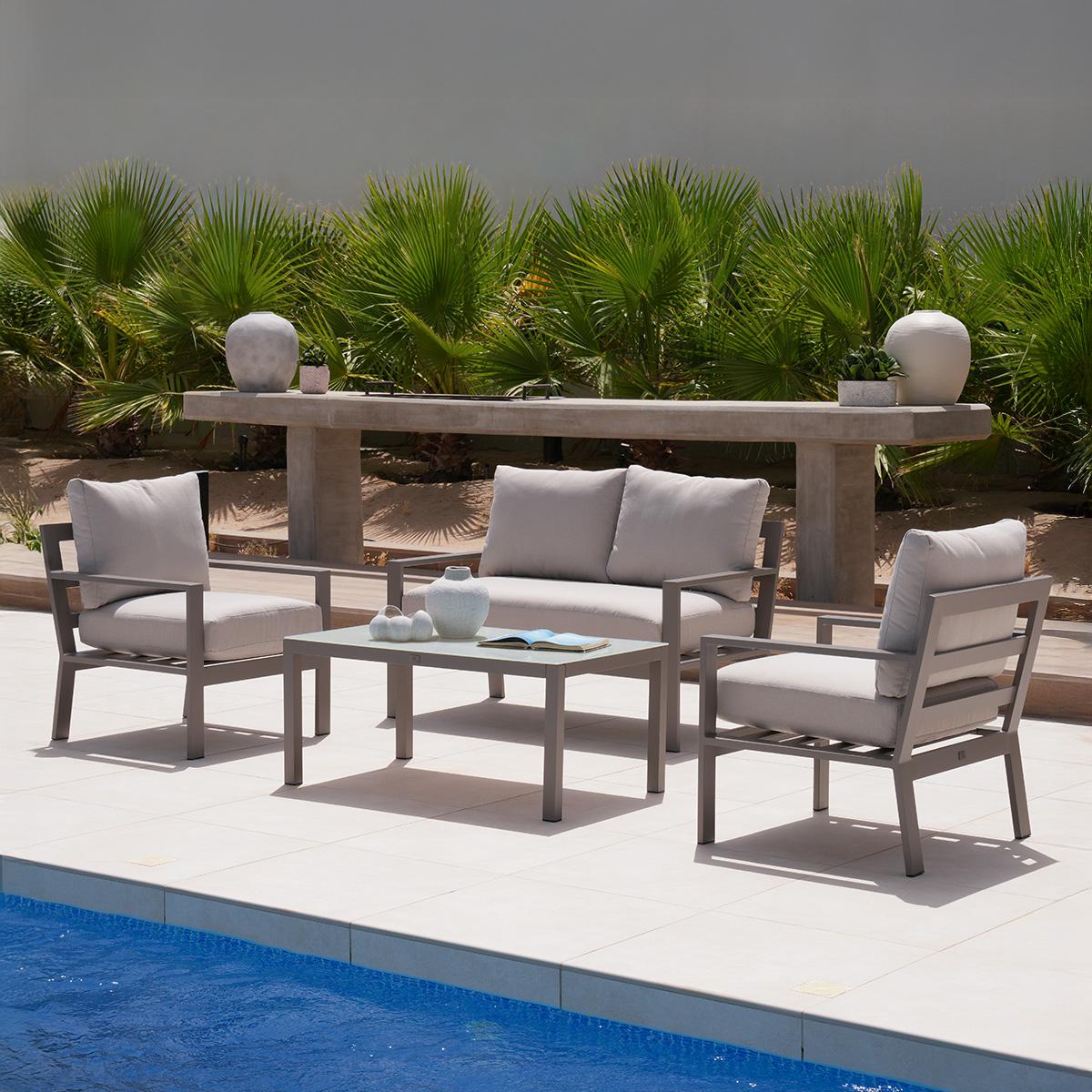 Etal 2+1+1 Garden Sofa Set + Coffee Table