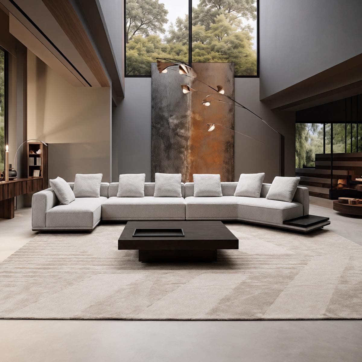 Hailey 4-Seater Corner Sofa With Left Chaise Lounge Off White