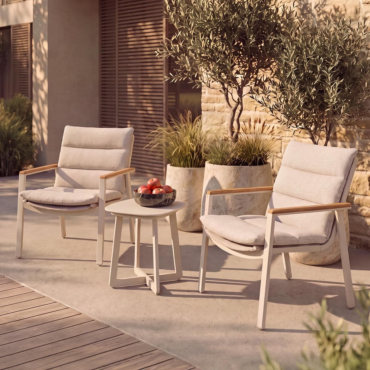 Julia 2+1 Garden Tea Set Beige